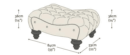 Chesterfield Grosvenor Footstool