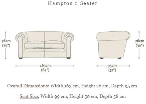 Hampton 3 Seater Full Grain Leather Sofa
