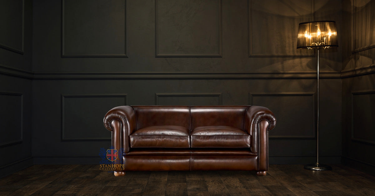 Hampton 3 Seater Full Grain Leather Sofa