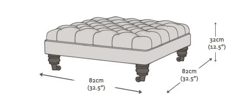 Chesterfield Footstool/Ottoman