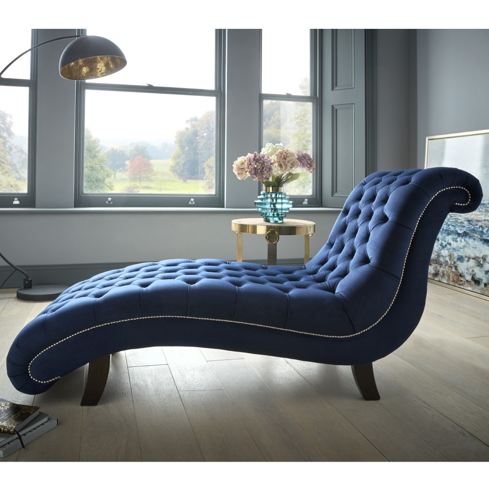 Chesterfield Velvet Chaise/Daybed