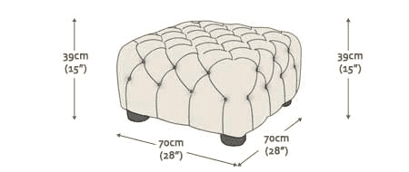 Belgravia Full Grain Leather Ottoman