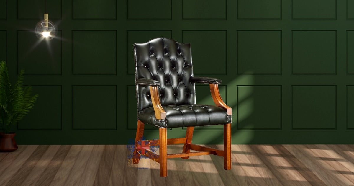 Chesterfield Occasional Chair Antique Green