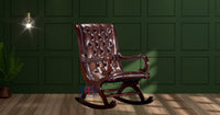 Chesterfield Full Grain Leather Rocker Chair